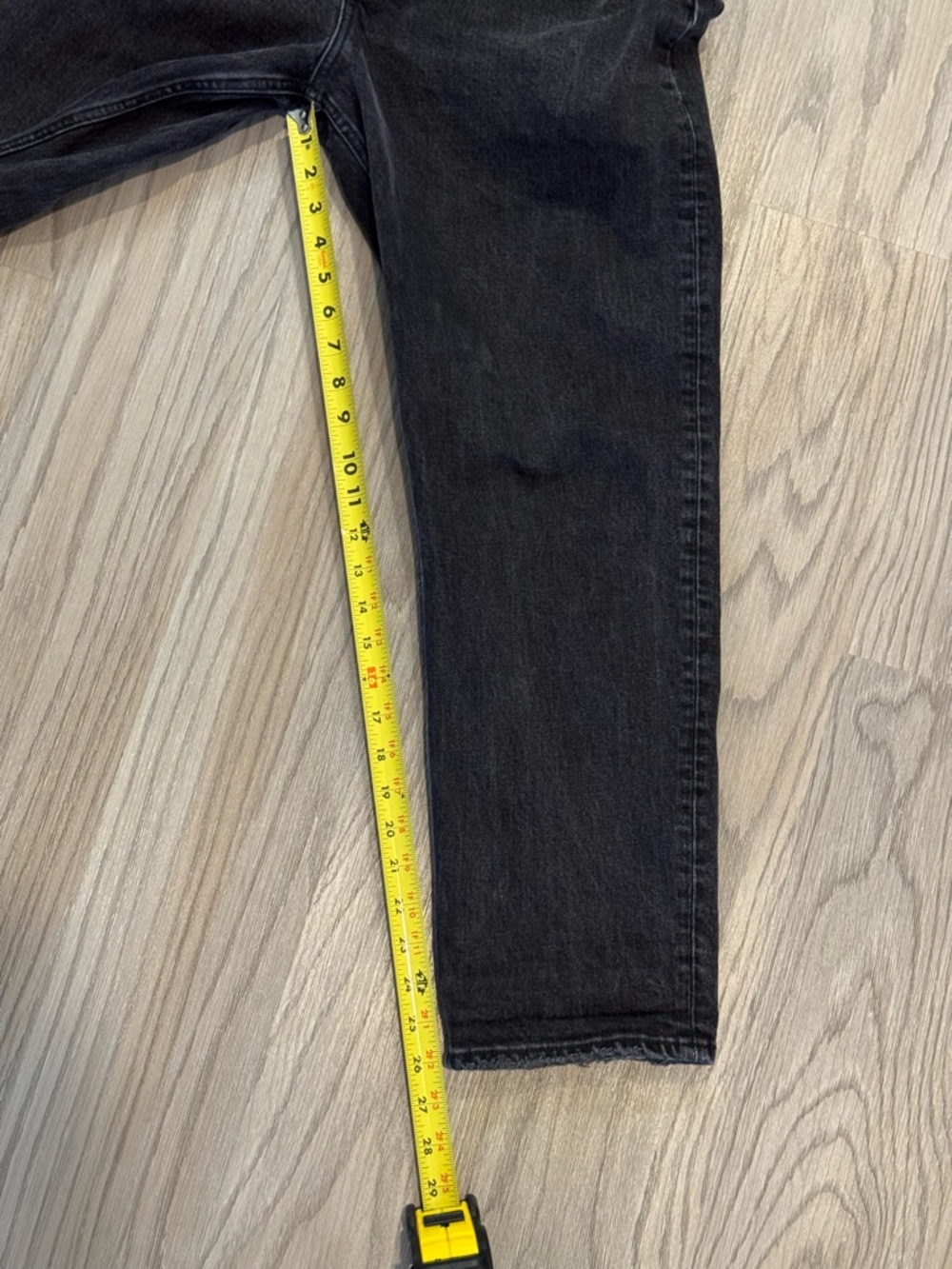 Abercrombie & Fitch High Rise Dad Jeans Black Denim 29 | 8 Short  Women’s - Picture 9 of 14